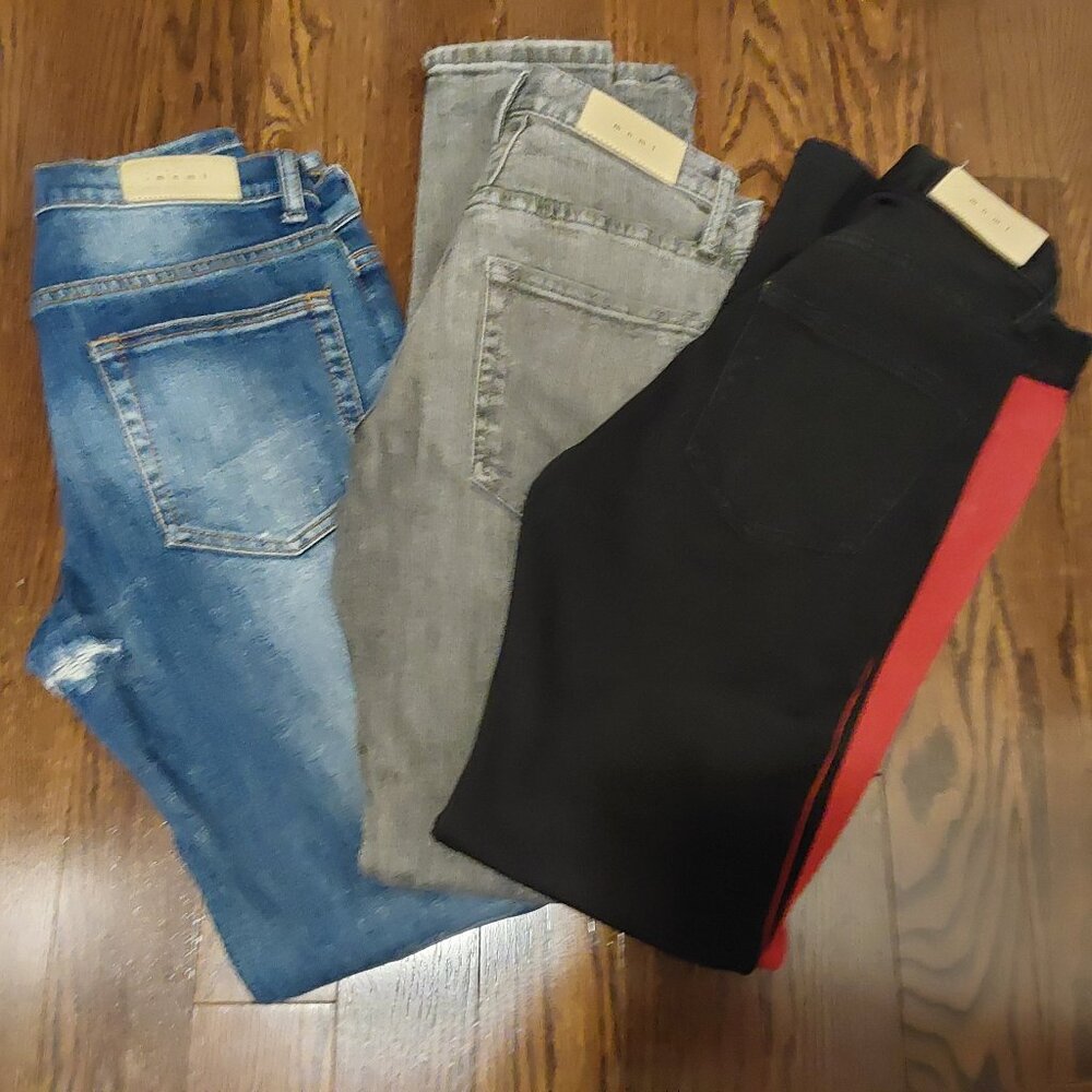 M N M L Men's Jeans Bundle Size 30, 3 pairs
